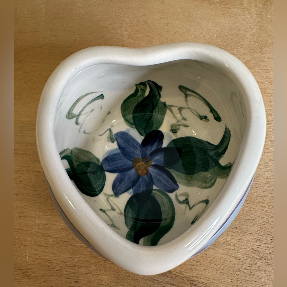 Gail Pittman Hand painted Heart Shaped Bowl!